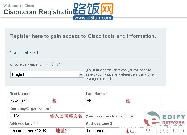【圖文教程】一步一步教您注冊(cè)思科CCO教程_45fan.com"