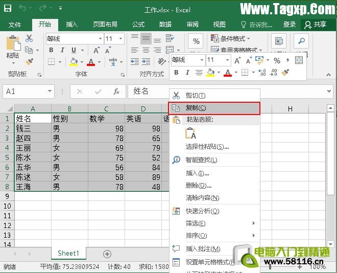 選擇;復(fù)制”