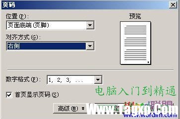 WPS文字中頁碼設(shè)置