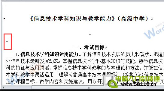 Word2010設(shè)置不顯示回車(chē)符