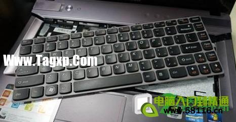筆記本鍵盤怎么拆