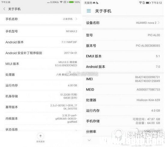 小米max2和華為nova2哪個(gè)好 華為nova2和小米max2對(duì)比評(píng)測(cè)1