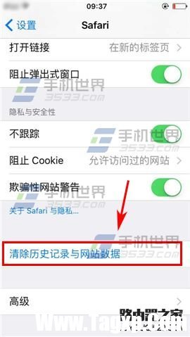 蘋果iPhone6S清除瀏覽器緩存方法