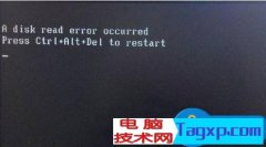 電腦開機(jī)提示A disk read error occurred錯誤 Win7開機(jī)無
