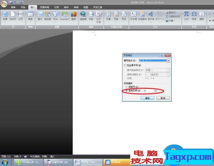word中如何插入abcd英文字母的頁碼 頁碼word中怎么做插入abcd英文字母的頁碼