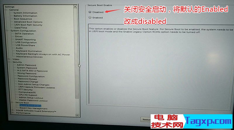 secure Boot Enable