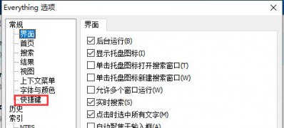 Windows10系統(tǒng)everything自定義快捷鍵的方法