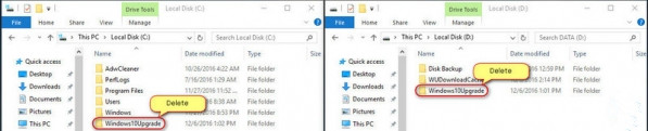 Windows10系統(tǒng)正確刪除Upgrade文件夾的方法