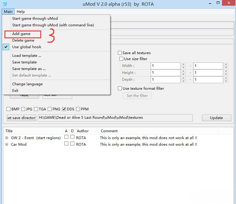Windows10系統(tǒng)死或生5下載的mod的使用方法