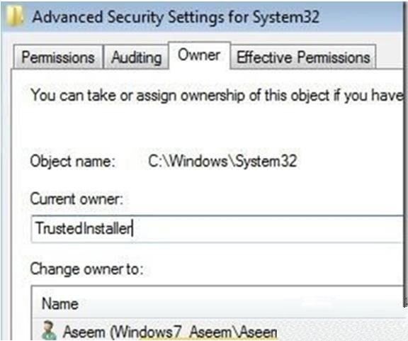  Windows7旗艦版系統(tǒng)臺式機無法刪除信任安裝保護文件的解決方法