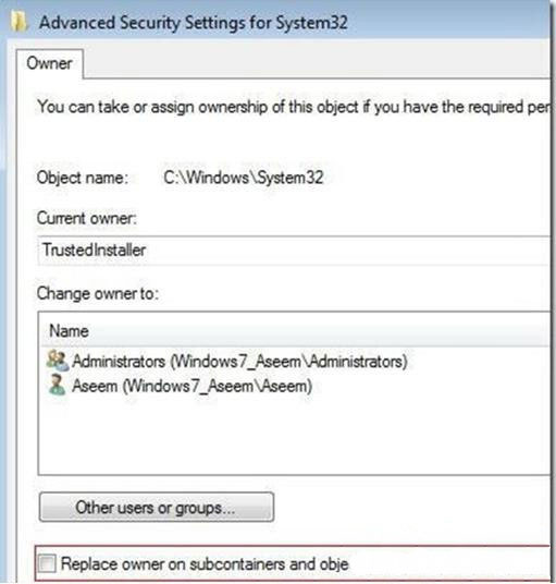  Windows7旗艦版系統(tǒng)臺式機無法刪除信任安裝保護文件的解決方法