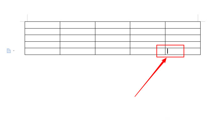 Windows7系統(tǒng)快速在Word表格的最后添加一行的方法