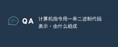 計算機(jī)指令用一串二進(jìn)制代碼表示，由什