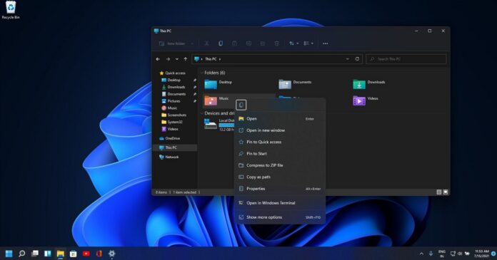 Windows11受到文件資源管理器和上下文菜單