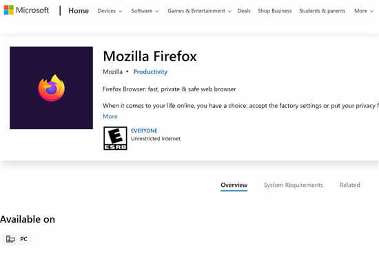 MozillaFirefox出現(xiàn)在Windows1
