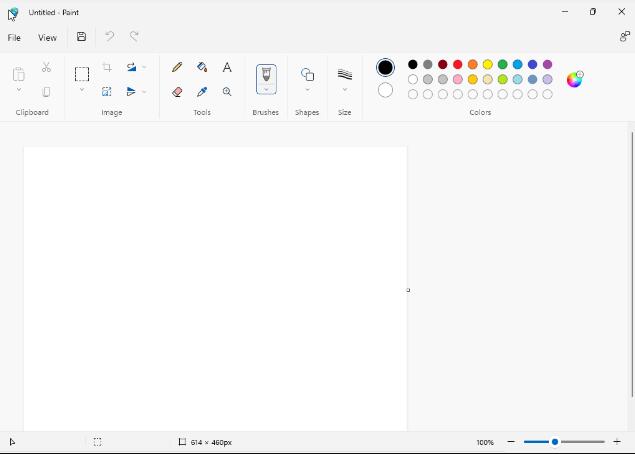 先來看看Windows11更新后的Paint應(yīng)用程序
