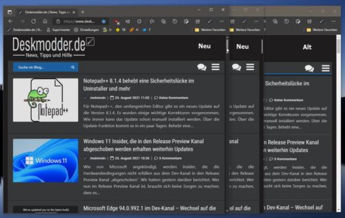 Microsoft Edge：再次對(duì)滾動(dòng)條進(jìn)行光學(xué)調(diào)整