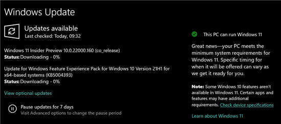 Windows 更新現(xiàn)在會告訴您是