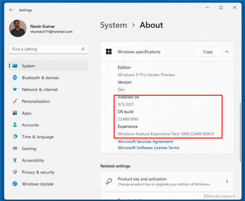Windows 11 版本 22449.1000 RS