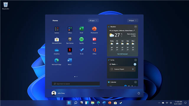 開始菜單在 Windows 11 中進(jìn)