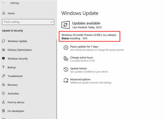 Windows10 Build 21390.1 Co_rele