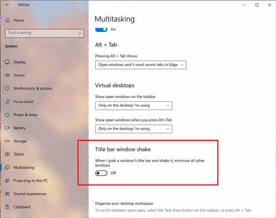 Windows Aero Shake現(xiàn)在在Wind