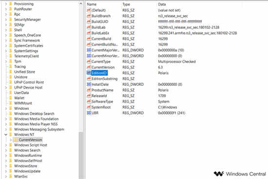 Windows Core'Polaris'的
