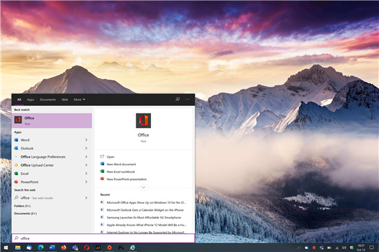 Microsoft Office Apps出現(xiàn)在Windows 10上的原因不
