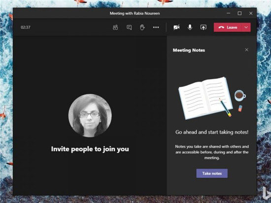Microsoft Teams Meetings Notes現(xiàn)