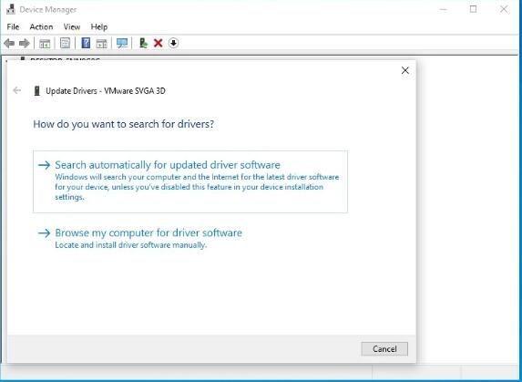 Windows10設備管理器無法聯(lián)機搜索驅(qū)動程序