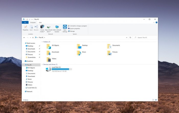 全新Windows10文件管理器：