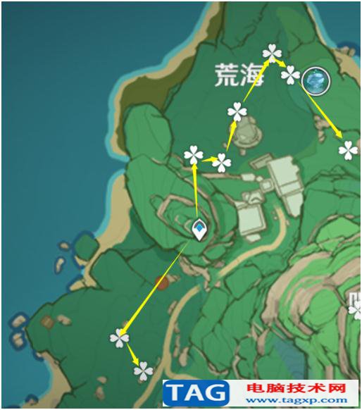 原神緋櫻繡球位置分布圖 最佳采集緋櫻繡球路線推薦