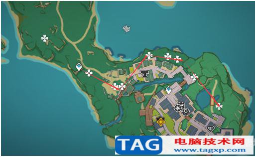 原神緋櫻繡球位置分布圖 最佳采集緋櫻繡球路線推薦