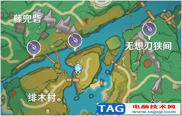 原神鬼兜蟲(chóng)在哪抓 鬼兜蟲(chóng)采集分布圖