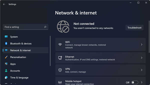 如何在沒有Internet連接的情況下設(shè)置Wind