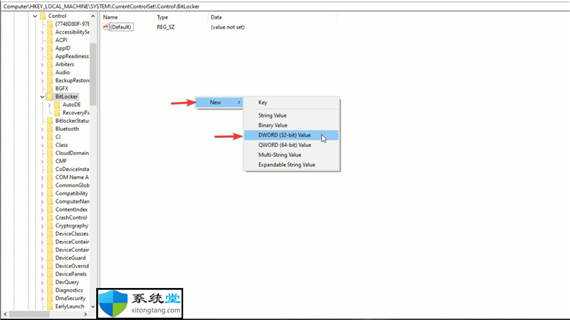禁用bitlocker的方法_win11注冊表編輯器禁用BitLocker