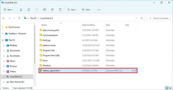 怎么查看筆記本電池健康狀態(tài)_在Windows11上檢查電池健康狀況方法