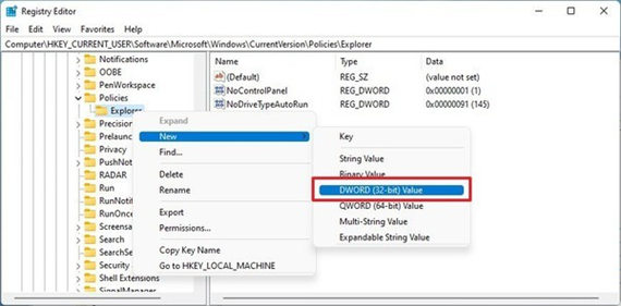 windows11家庭版如何使用注冊(cè)表禁用設(shè)置和