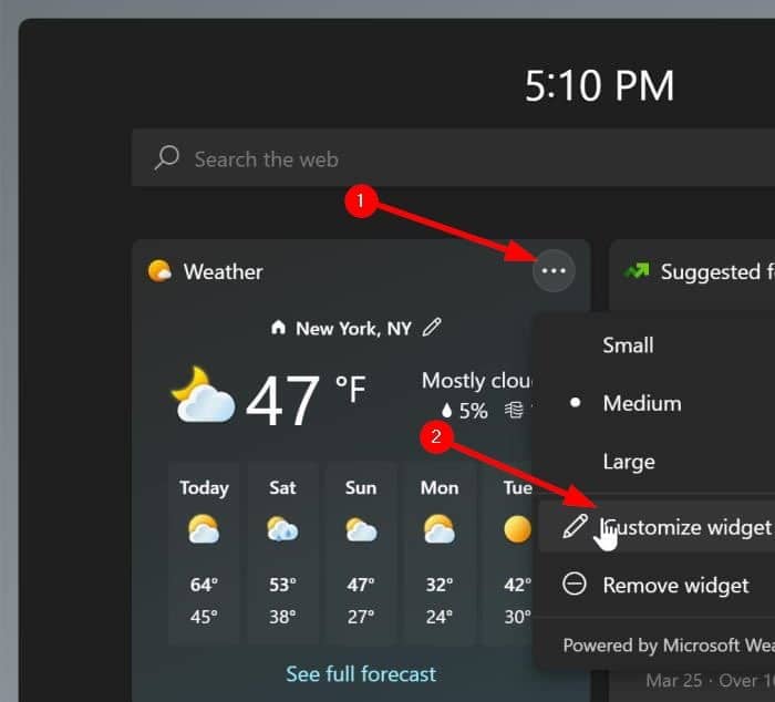 修復(fù)Windows11中不工作的天氣小部件方法