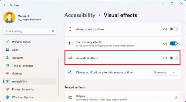 如何在Windows11上禁用動(dòng)畫效果