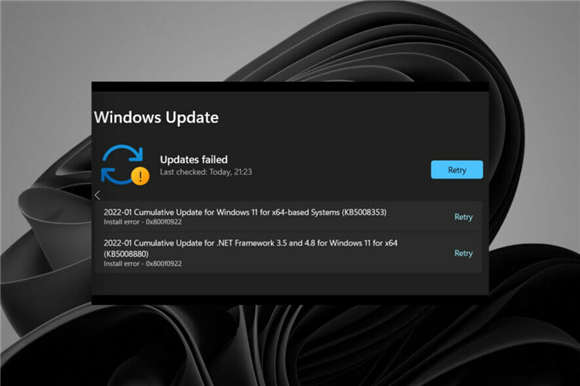 如何修復(fù)Windows11更新錯誤 0x800f0922