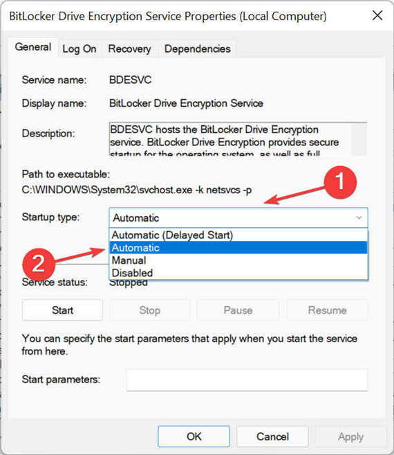 修復：無法在Windows11中打開BitLocker控制面板工具