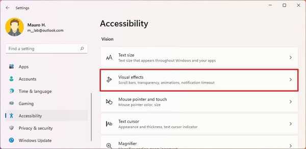 如何在Windows11上禁用透明效果