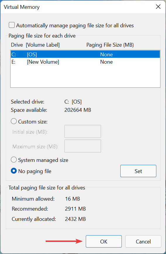 如何在Windows11中重置虛擬內(nèi)存(頁面文件)?