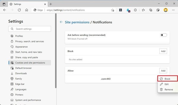 如何在Windows11上禁用Microsoft Edge的Web通知