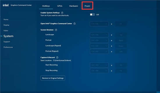 win11專業(yè)版下通過 Intel Graphics Command Center 禁用自適應(yīng)亮度技巧