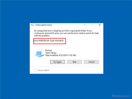 修復(fù)：win11或win10中的類型不匹配錯(cuò)誤 0