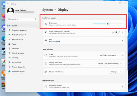 教你如何在Windows11上配置內(nèi)容自適應(yīng)亮度