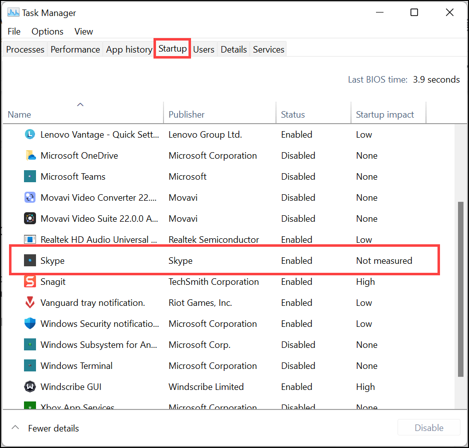 win11下禁用skype開機(jī)啟動_Windows11卸載Skype方法