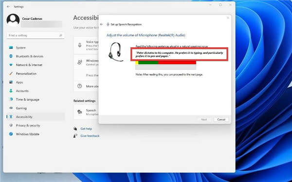 不知道文字轉(zhuǎn)語音設(shè)置_教你windows11如何打開文字轉(zhuǎn)語音選項